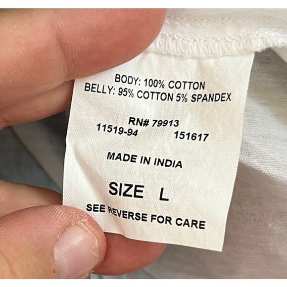 VTG Mimi Maternity Patchwork Colorful Whimsy Boho Midi Skirt sz L Phoebe Buffay - Picture 6 of 8